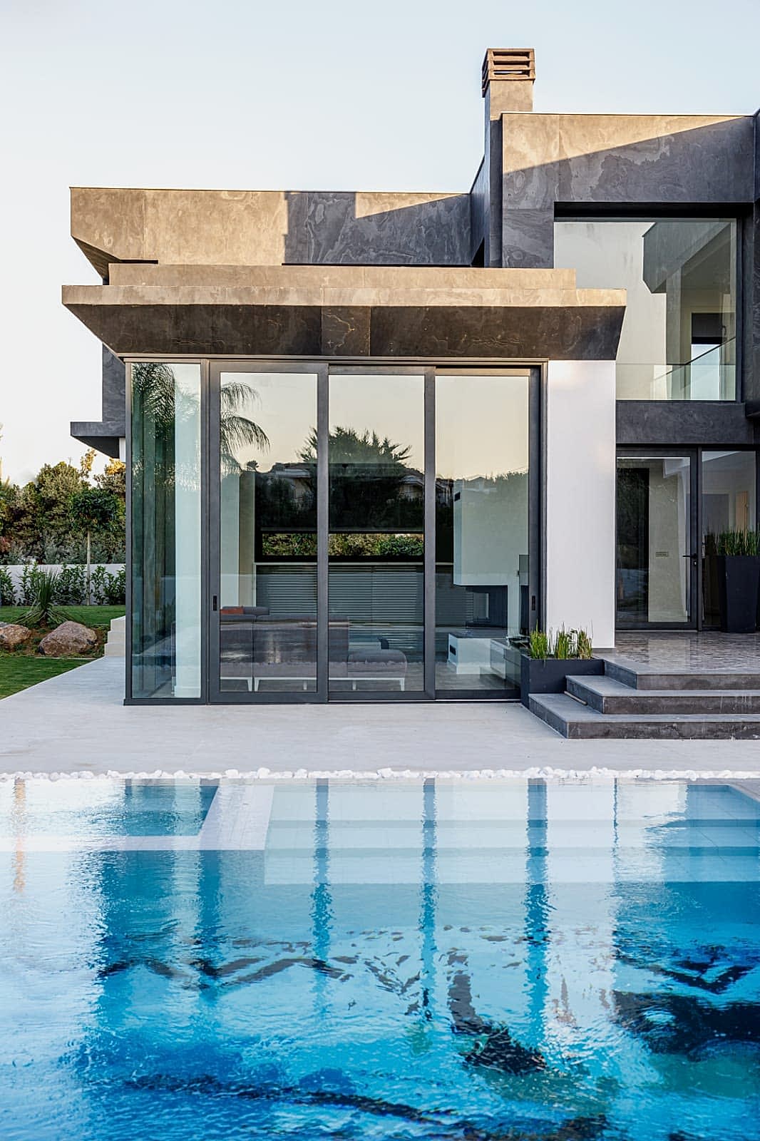 skinrock ince doğal taş steel black